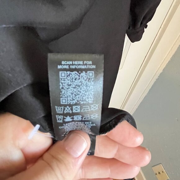 Black ASOS Design Long Sleeve Cut-Out Dress Size 8 - Picture 9 of 10